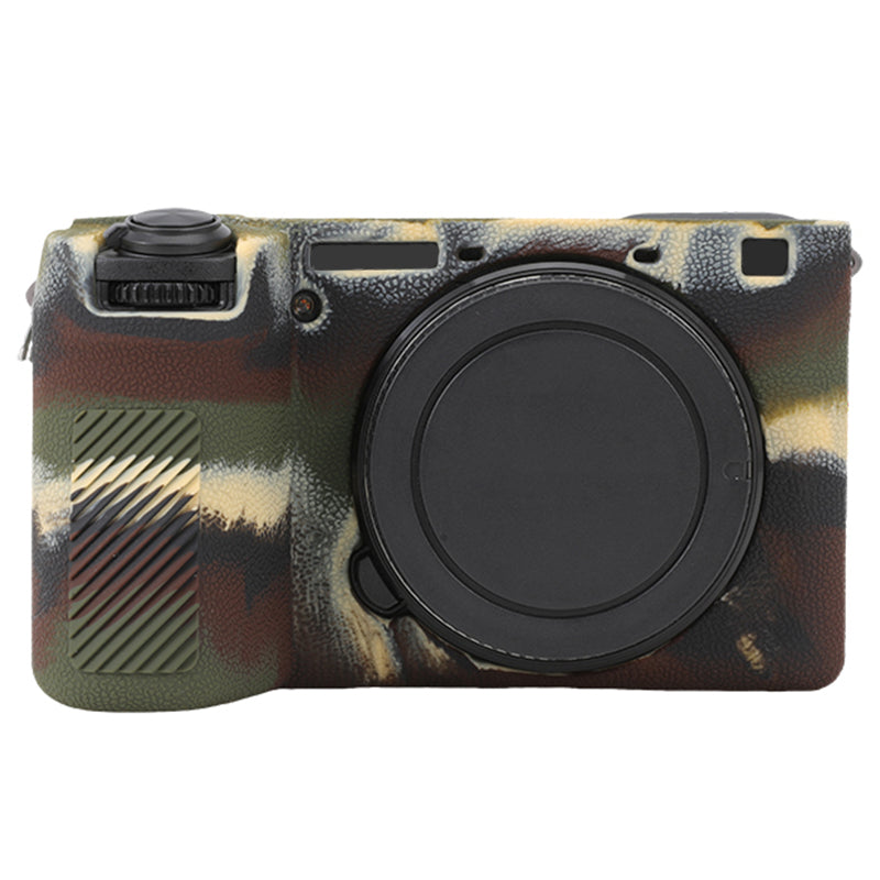 For Sony A6700 Litchi Texture Silicone Protective Case Anti-collision Camera Cover For Sony A6700 Litchi Texture Silicone Protective Case Anti-collision Camera Cover